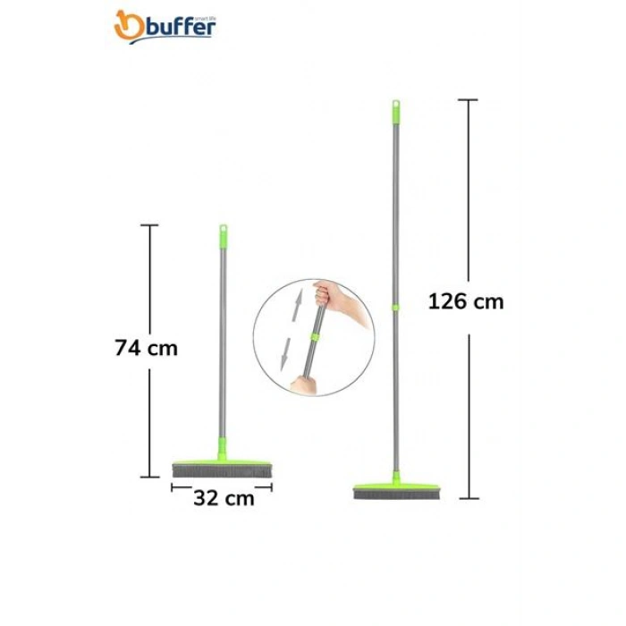 TUFEYO Kauçuk Uçlu Teleskopik Saplı Uzayabilen Temizlik Fırçası