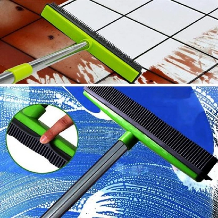 TUFEYO Kauçuk Uçlu Teleskopik Saplı Uzayabilen Temizlik Fırçası