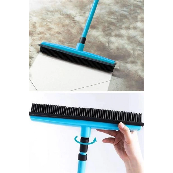 TUFEYO Kauçuk Uçlu Teleskopik Saplı Uzayabilen Temizlik Fırçası