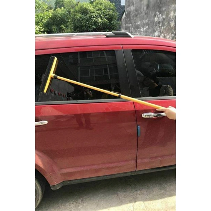 TUFEYO Kauçuk Uçlu Teleskopik Saplı Uzayabilen Temizlik Fırçası