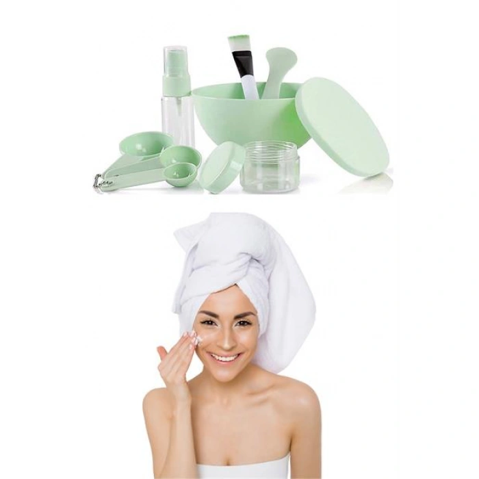 TUFEYO Kendin Yap Yüz Maskesi Karıştırma Aleti Seti, 9 Parça DIY Yüz Maskesi Hazırlama Kabı Seti