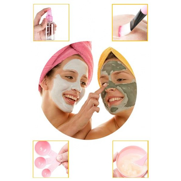 TUFEYO Kendin Yap Yüz Maskesi Karıştırma Aleti Seti, 9 Parça DIY Yüz Maskesi Hazırlama Kabı Seti