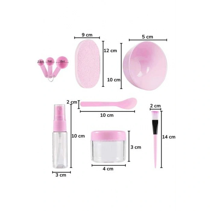 TUFEYO Kendin Yap Yüz Maskesi Karıştırma Aleti Seti, 9 Parça DIY Yüz Maskesi Hazırlama Kabı Seti