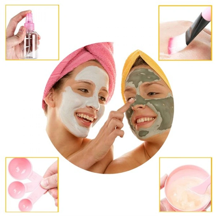 TUFEYO Kendin Yap Yüz Maskesi Karıştırma Aleti Seti, 9 Parça DIY Yüz Maskesi Hazırlama Kabı Seti