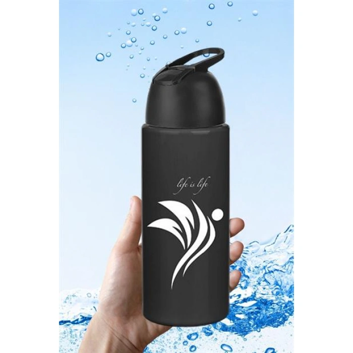 TUFEYO Kilitlenebilen Matara Güvenlikli Suluk Sporcu Matarası Spor Su Şişesi İçecek Şişesi 700ml