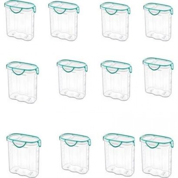 TUFEYO Kilitli Kapaklı Contalı Hava,Su Sıvı Geçirmez 1,7 Litre Erzak Saklama Kabı-SA585