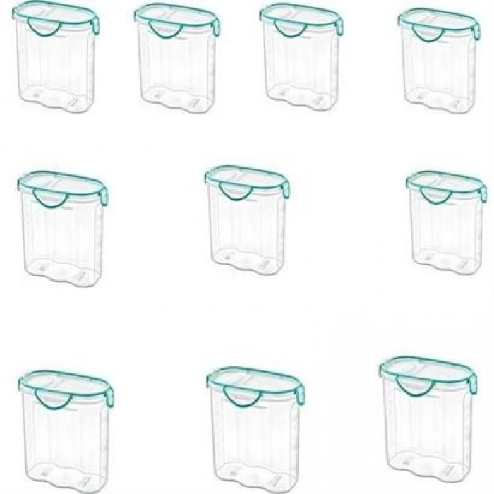 TUFEYO Kilitli Kapaklı Contalı Hava,Su Sıvı Geçirmez 1,7 Litre Erzak Saklama Kabı-SA585