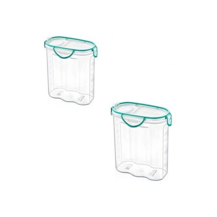 TUFEYO Kilitli Kapaklı Contalı Hava,Su Sıvı Geçirmez 1,7 Litre Erzak Saklama Kabı-SA585