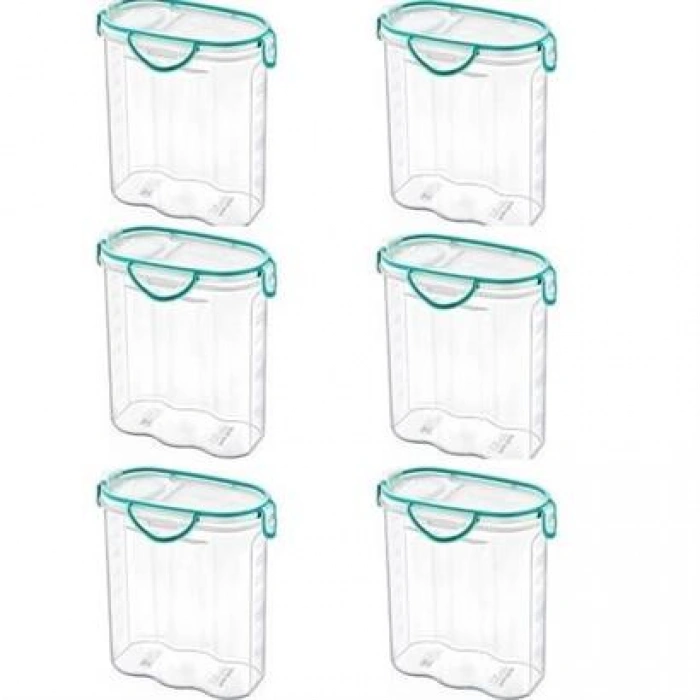 TUFEYO Kilitli Kapaklı Contalı Hava,Su Sıvı Geçirmez 1,7 Litre Erzak Saklama Kabı-SA585