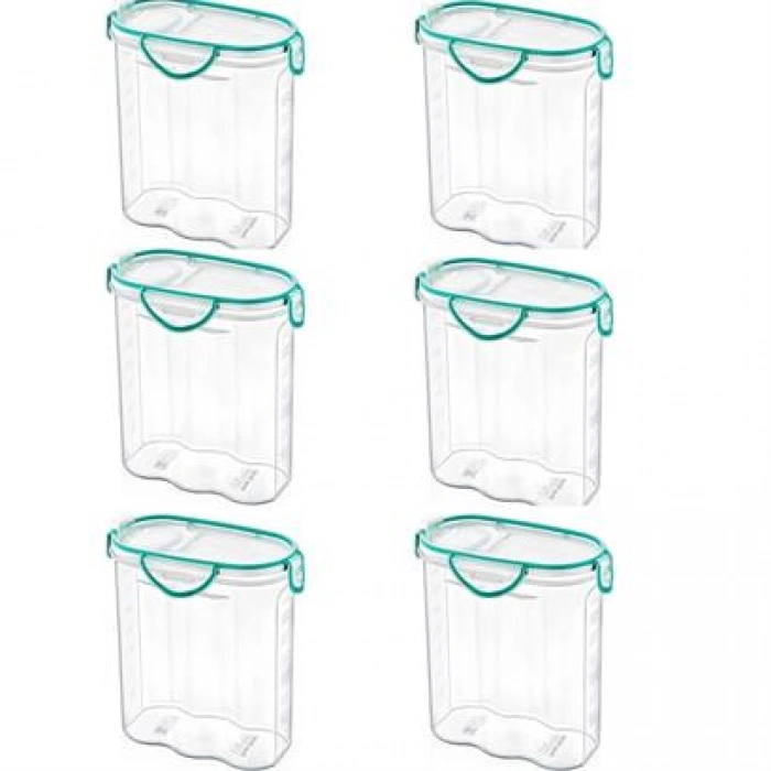 TUFEYO Kilitli Kapaklı Contalı Hava,Su Sıvı Geçirmez 2,4 Litre Erzak Saklama Kabı-SA590