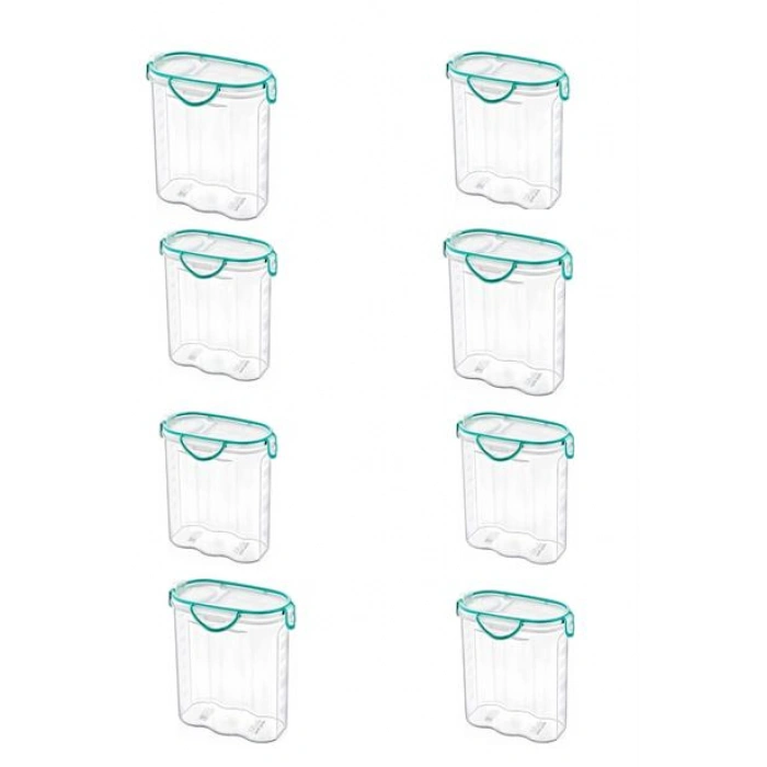 TUFEYO Kilitli Kapaklı Contalı Hava,Su Sıvı Geçirmez 2,4 Litre Erzak Saklama Kabı-SA590