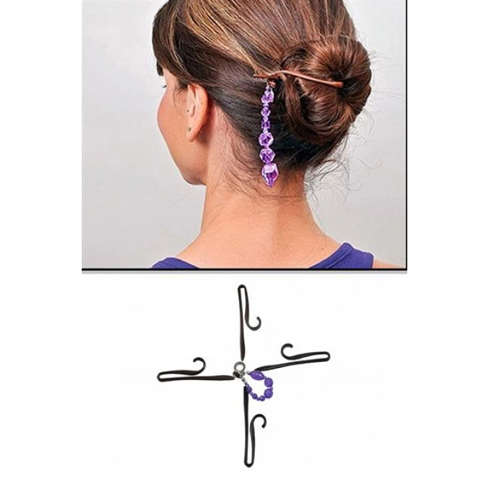 TUFEYO Kolay Saç Toplama Örgü Yapma Tokası Saç Şekillendirme Seti