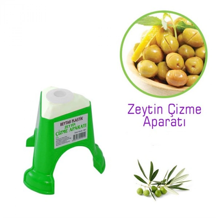 TUFEYO Kolay Zeytin Dilme Çizme Aparatı Pratik Kolay Zeytin Çizici Alet