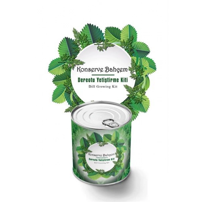 TUFEYO Konserve Bahçem Evde Konservede Dereotu Yetiştirme Kiti Aparatı