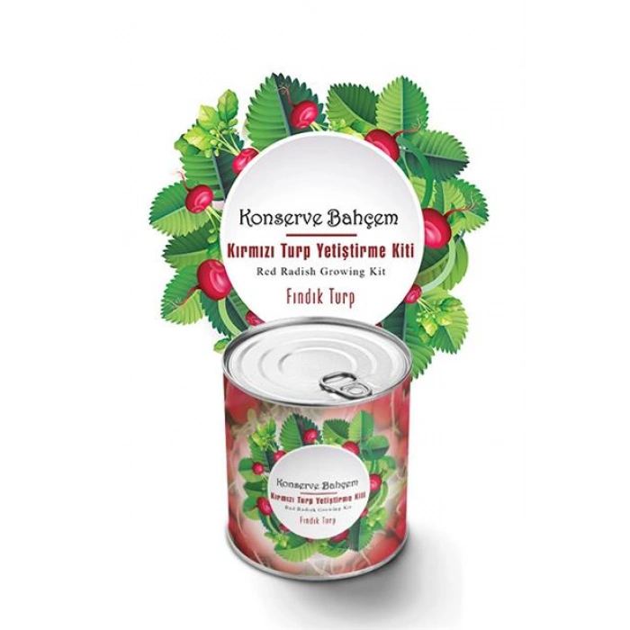 TUFEYO Konserve Bahçem Evde Konservede Fındık Turp Yetiştirme Kiti