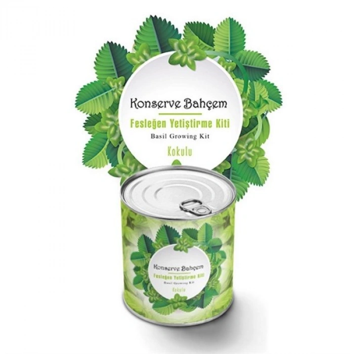 TUFEYO Konserve Bahçem Evde Konservede  Kokulu Fesleğen Yetiştirme Kiti