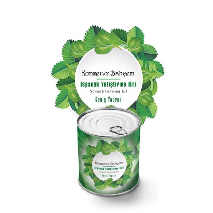 TUFEYO Konserve Bahçem Evde Konservede Kolay Ispanak Yetiştirme Kiti