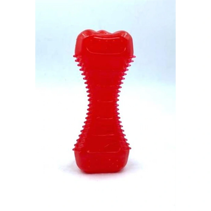 TUFEYO Köpekler İçin Diş Kaşıma Oyuncağı Tırtıklı Yapıda Plastik Dumbell