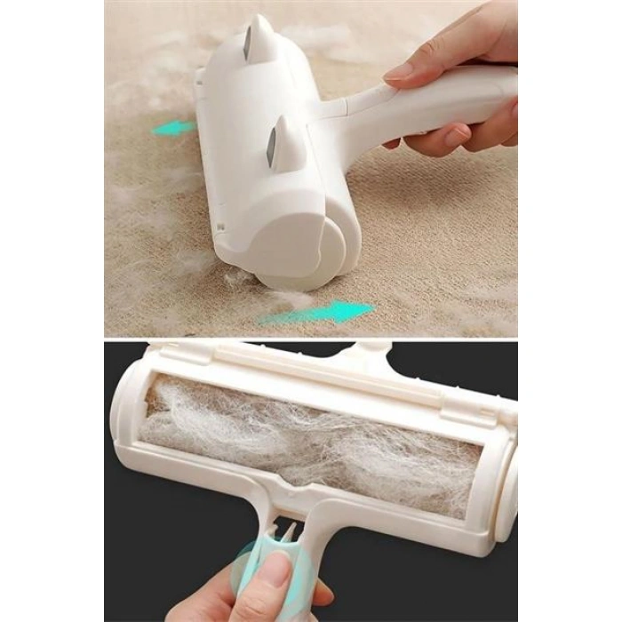 TUFEYO Kulak Modelli Hazneli Kedi Köpek Halı Yatak Kıl Toz Tüy Toplayıcı Temizleyici