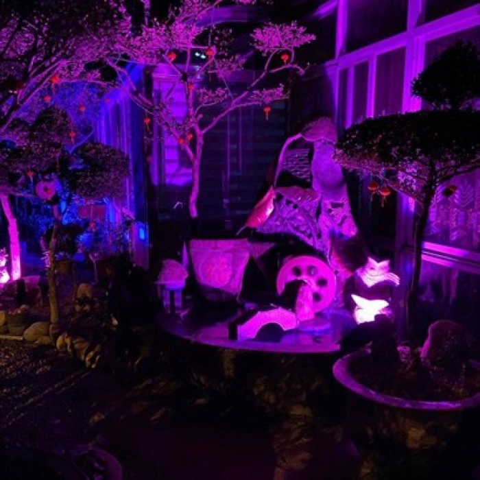 TUFEYO Kumandalı Led Işık Dış Cephe Aydınlatması Çok Renkli RGB Led Panel Işık PartiLed Aydınlatma