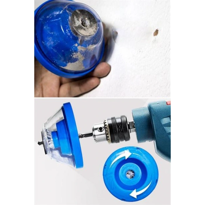 TUFEYO Matkap Ucu Kirlenme Tozlanma Önleyici Toz Haznesi Toz Toplayıcı Aparat