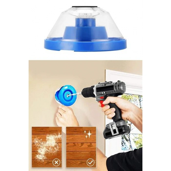 TUFEYO Matkap Ucu Kirlenme Tozlanma Önleyici Toz Haznesi Toz Toplayıcı Aparat