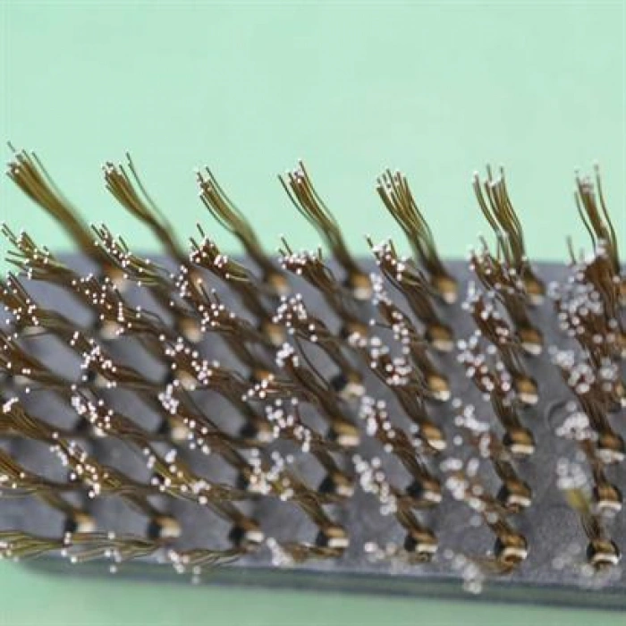 TUFEYO Metal Tel Fırça Plastik Saplı Pas Kir Sökme Temizleme Fırçası