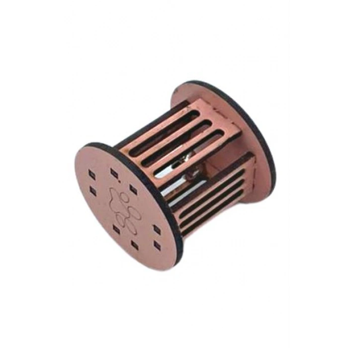 TUFEYO  Mini Silindir Eğlenceli Renkli Sağlam Küçük Pati İzi Şekilli Kedi Oyuncağı