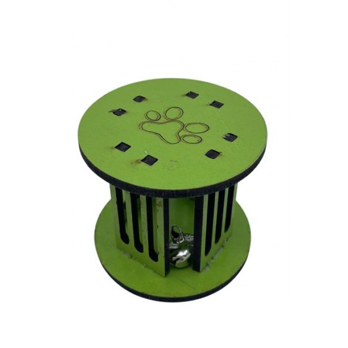 TUFEYO  Mini Silindir Eğlenceli Renkli Sağlam Küçük Pati İzi Şekilli Kedi Oyuncağı