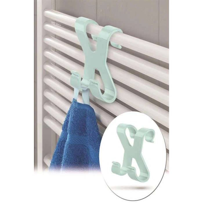 TUFEYO Mutfak Banyo Dolap Kapağına Takılan Meta Havlu Askılığı Aparatı