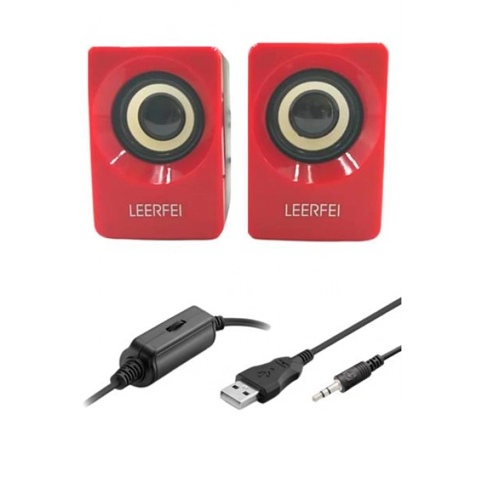 TUFEYO N62 1+1 Multimedia USB ve Jacklı Mini Hoparlör Yüksek Stereo Ses Sistemi