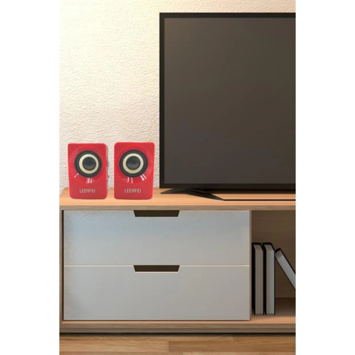 TUFEYO N62 1+1 Multimedia USB ve Jacklı Mini Hoparlör Yüksek Stereo Ses Sistemi