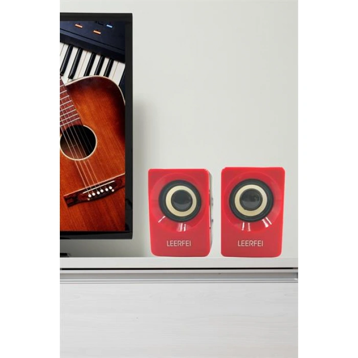 TUFEYO N62 1+1 Multimedia USB ve Jacklı Mini Hoparlör Yüksek Stereo Ses Sistemi