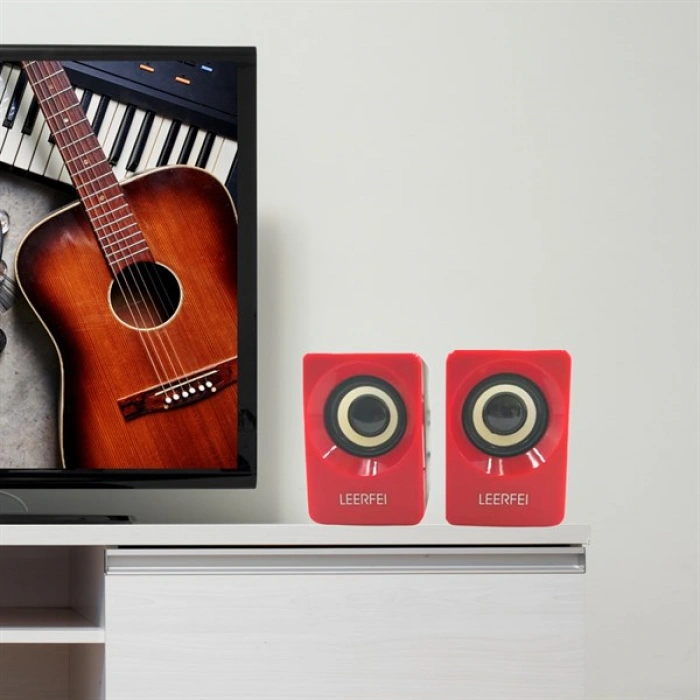 TUFEYO N62 1+1 Multimedia USB ve Jacklı Mini Hoparlör Yüksek Stereo Ses Sistemi