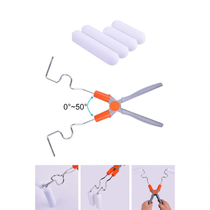TUFEYO Nano Süngerli Damlatmaz Mobilya ve Duvar Boyama Rulosu Hem Köşe Hem Düz Zemin