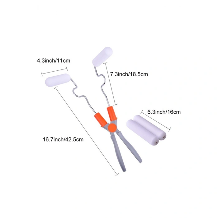 TUFEYO Nano Süngerli Damlatmaz Mobilya ve Duvar Boyama Rulosu Hem Köşe Hem Düz Zemin