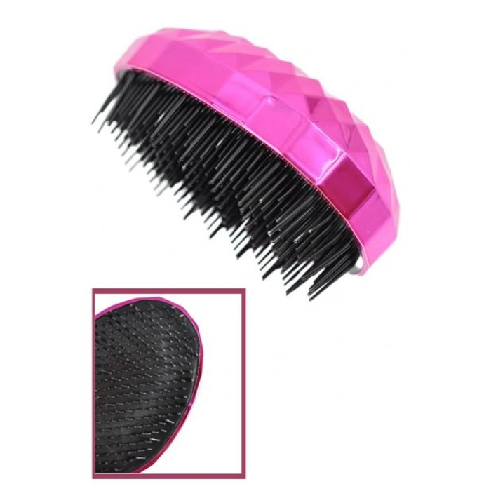 TUFEYO Neon Pembe Düzleştirici Tarak Geniş Aralıklı Her Saç Tipine Uygun Fırçalı Saç Düzleştirici