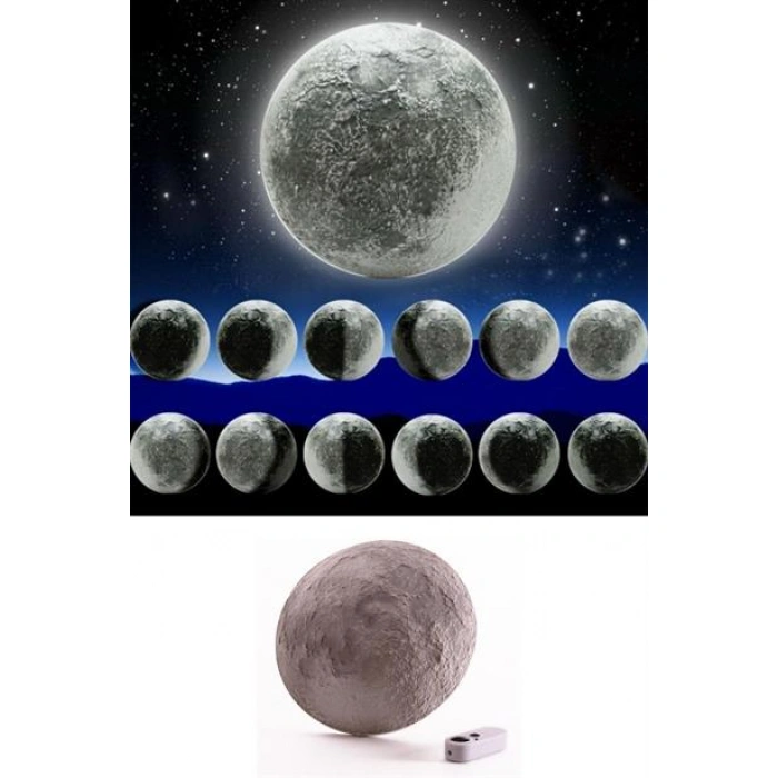 TUFEYO Odamdaki Dekoratif Ay Kumandalı Başucu Çocuk Odası Gece Lambası