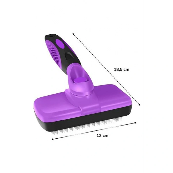 TUFEYO  Otomatik Temizlenebilen Tuşlu Pratik Kedi Köpek Tüy Toplama Fırçası