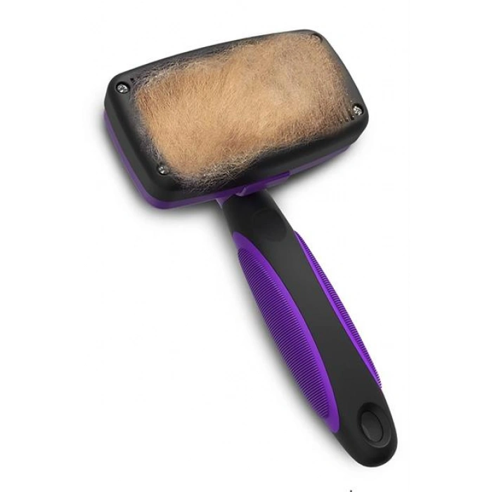 TUFEYO  Otomatik Temizlenebilen Tuşlu Pratik Kedi Köpek Tüy Toplama Fırçası