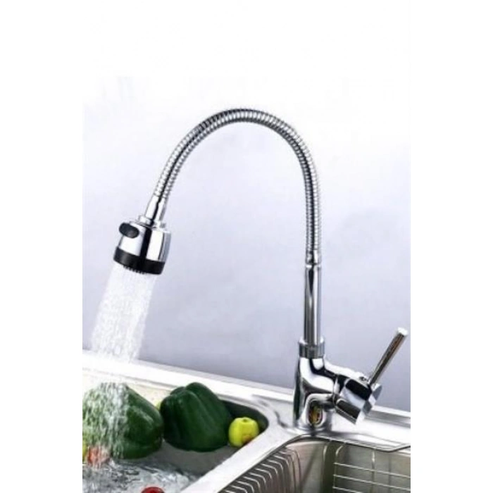 TUFEYO Oynar Başlıklı 2 Fonksiyonlu Spiral Musluk Başlığı Mutfak Hortumu
