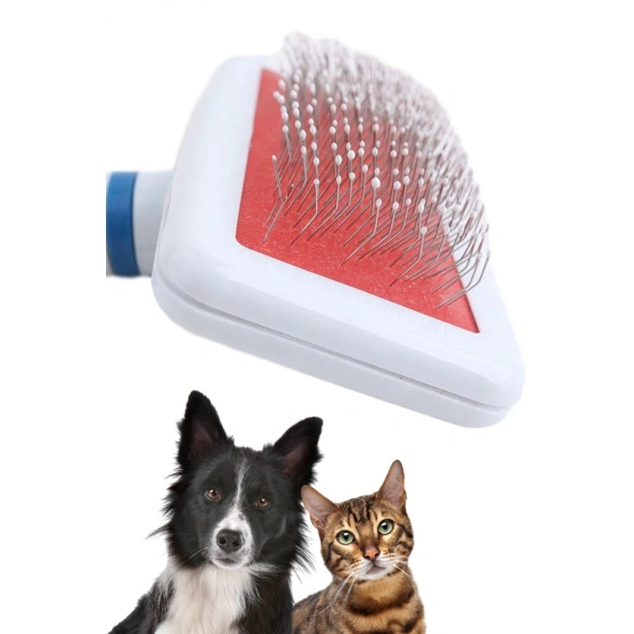 TUFEYO Paslanmaz Evcil Hayvan Kedi Köpek Tüy Tarama Toplama Fırçası Kolay Temizlenir Bakım Aleti