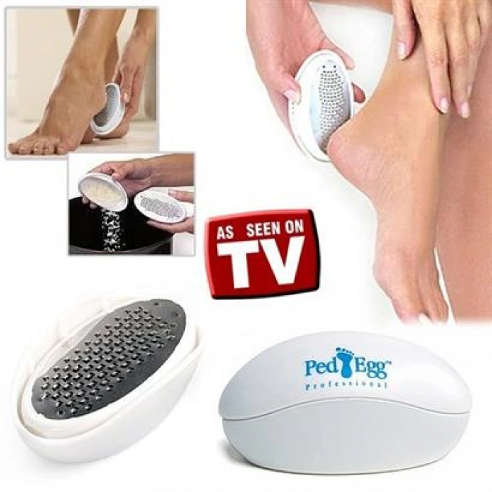 TUFEYO Ped Egg Pratik Kolay Ayak Bakım Törpüsü Topuk Rendesi Bakım Aleti