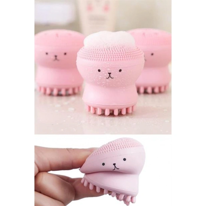 TUFEYO Peeling Etkili Mini El Yüz Cilt Temizleme Fırçası Silikon Temizlenmesi Kolay  Siyah Nokta Gi