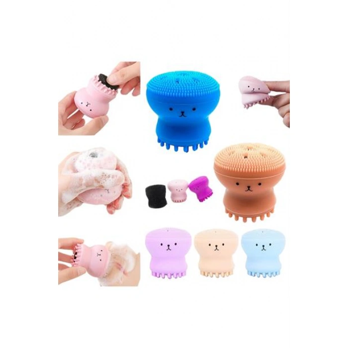 TUFEYO Peeling Etkili Mini El Yüz Cilt Temizleme Fırçası Silikon Temizlenmesi Kolay  Siyah Nokta Gi