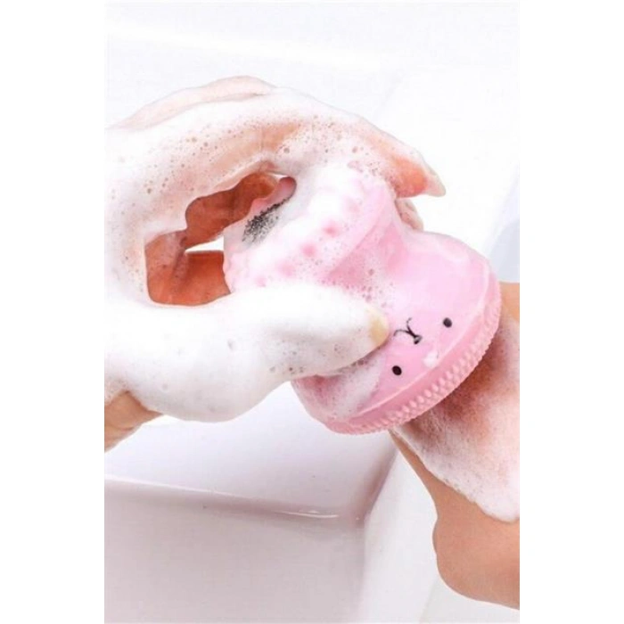 TUFEYO Peeling Etkili Mini El Yüz Cilt Temizleme Fırçası Silikon Temizlenmesi Kolay  Siyah Nokta Gi