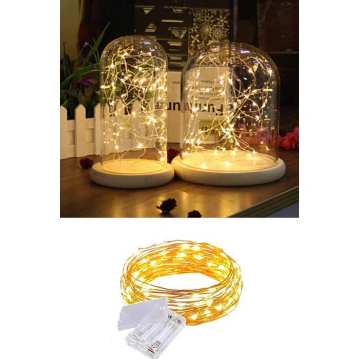 TUFEYO Peri Led Işık 28 Ledli  3 Metre Sarı Led Şerit Aydınlatma Spot Led