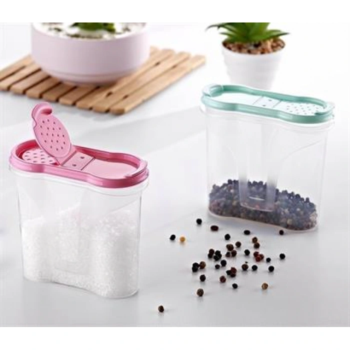 TUFEYO Plastik Kapaklı Majör Baharatlık Baharat Saklama Kutusu Kabı