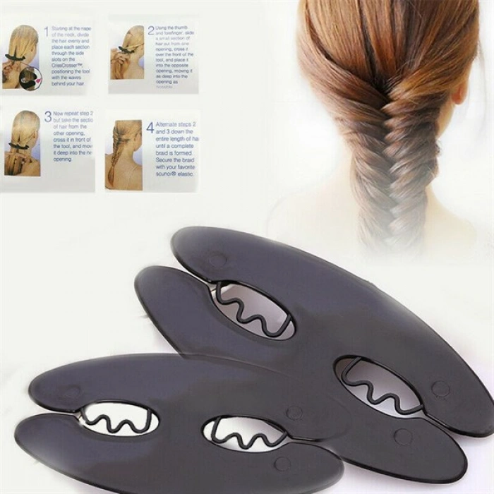 TUFEYO Pratik Balık Sırtı Yapma ve Saç Ayırma Aleti Aparatı