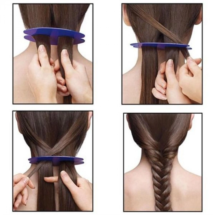 TUFEYO Pratik Balık Sırtı Yapma ve Saç Ayırma Aleti Aparatı